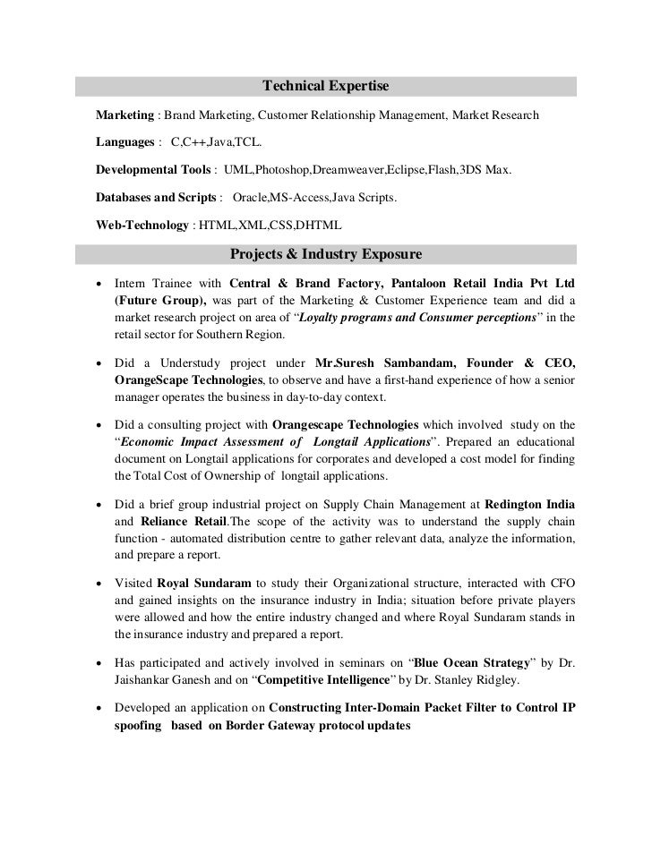 core java resume