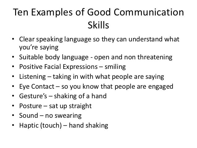 Body language communication skills