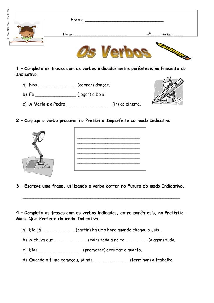 Conjuga o Do Verbo Falar No Modo Indicativo