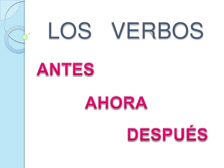 Verbos Presente Pasado Y Futuro