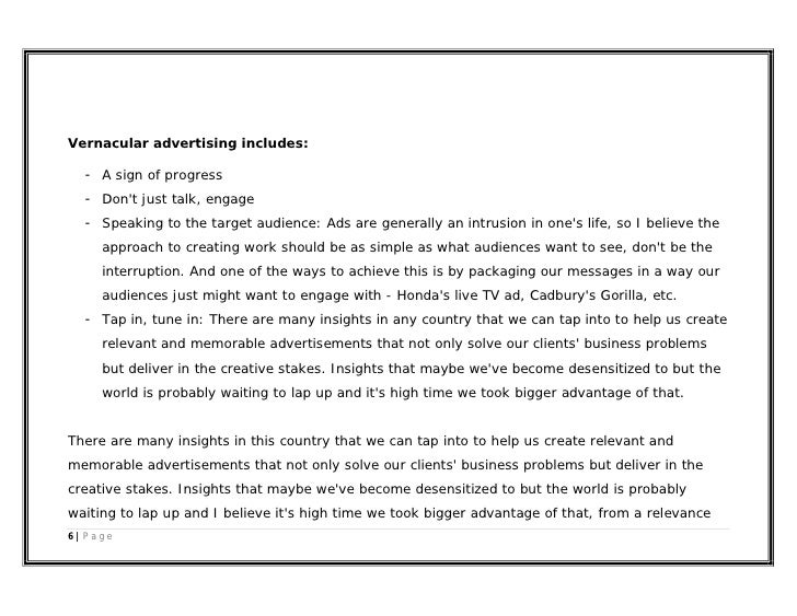 Thesis on television advertising