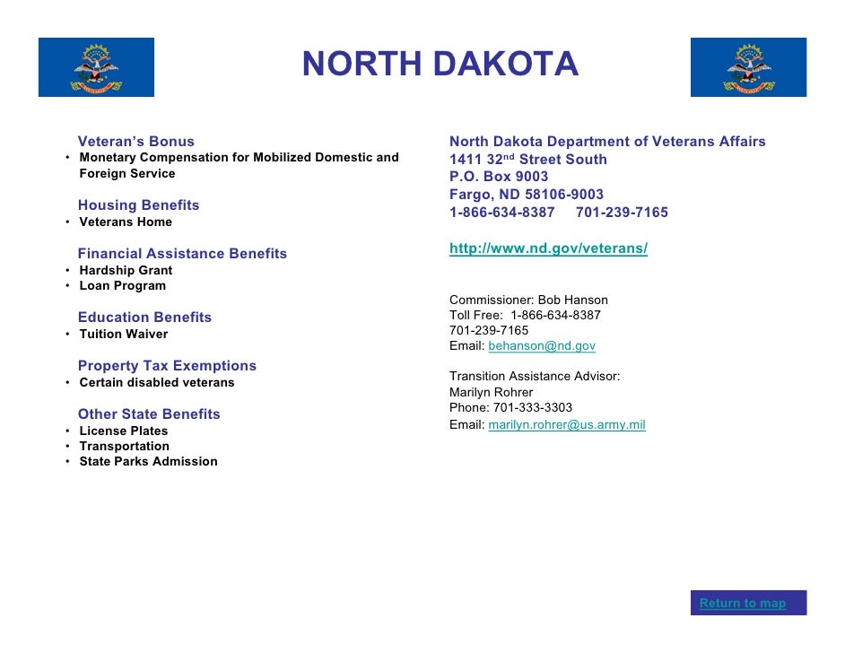 North Dakota Veterans Property Tax Credit North Dakota Veterans Property Tax Credit