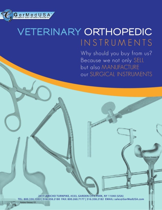 Veterinary Orthopedic Instruments catalog from
