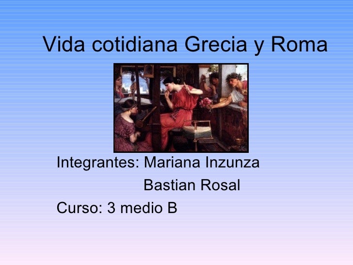 VIDA COTIDIANA LATIN vida cotidiana latin: