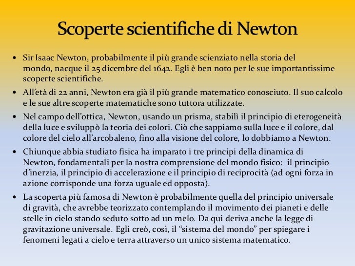 Newton Ne Ha Formulato La Legge Fondamentale Video #4 Isaac Newton: Uomo di scienza e profezia