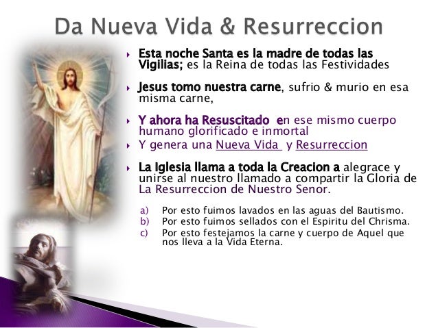  Esta noche Santa es la madre de todas las
Vigilias; es la Reina de todas las Festividades
 Jesus tomo nuestra carne, su...