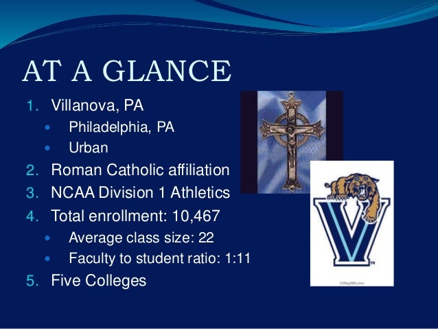 Villanova supplement essay