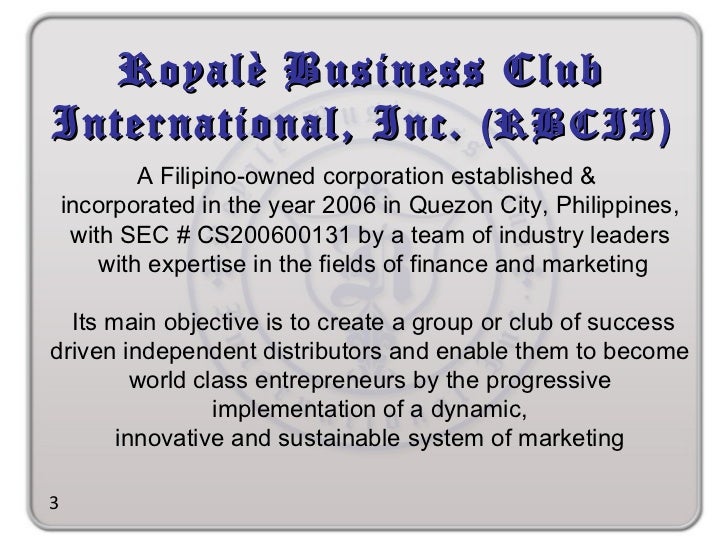 Royale Business Club Marketing Plan