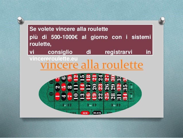 Vincere alla roulette vlt
