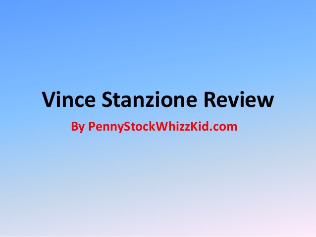 Vince stanzione forex