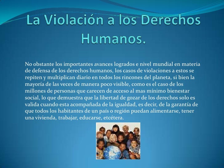 Qué Es Una Violación De Derechos Humanos