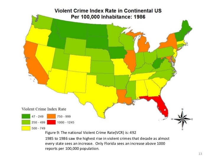 violent crimes report for continental us 1980 2009 17 728
