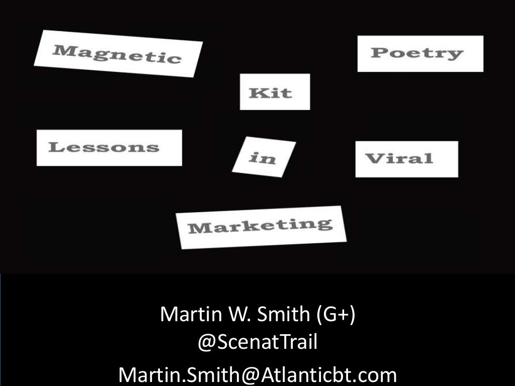 Viral Marketing Lessons Learned From Magnetic Poetry Kit