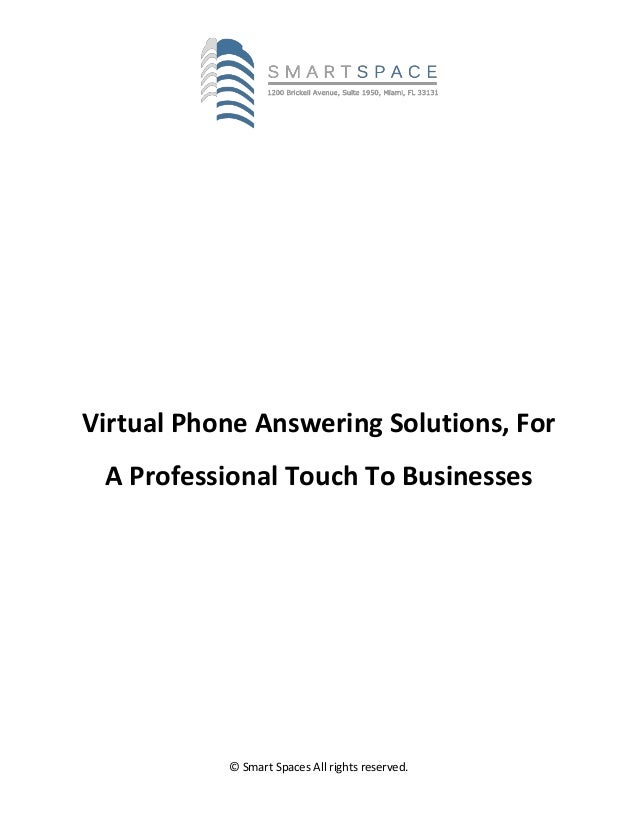 Virtual phone answering solutions, for a professional touch to busineâ€¦