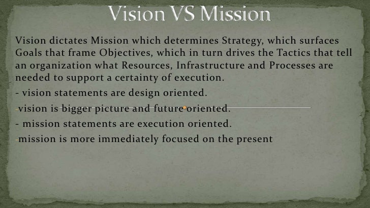 personal vision statement vs mission statement personal vision statement vs mission statement