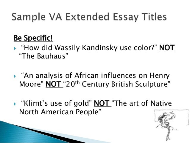 Extended essay guidelines visual arts