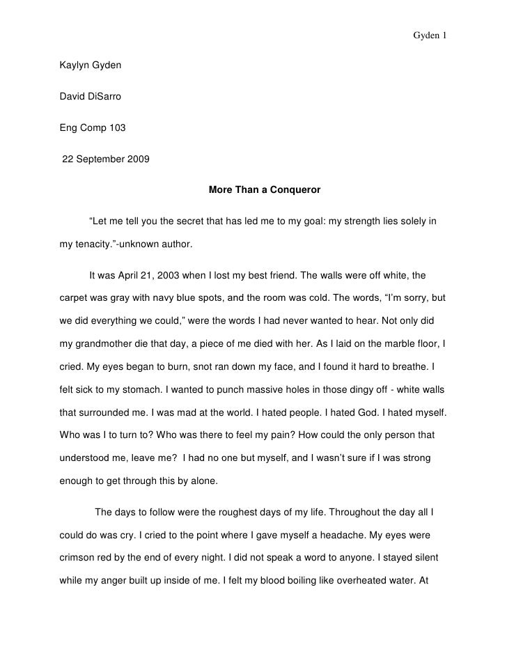 Personal narrative essay on traveling bullying