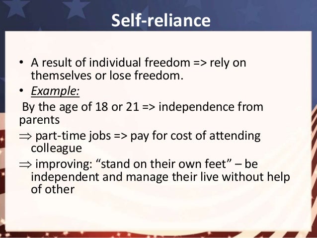 Self reliance essay topics
