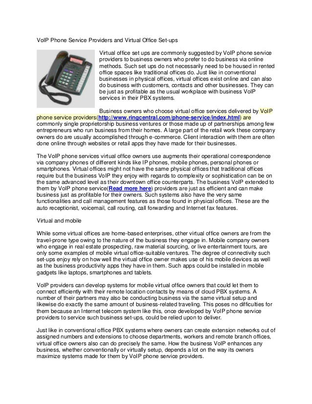Vo ip phone service providers and virtual office setup Vo ip phone service providers and virtual office setup