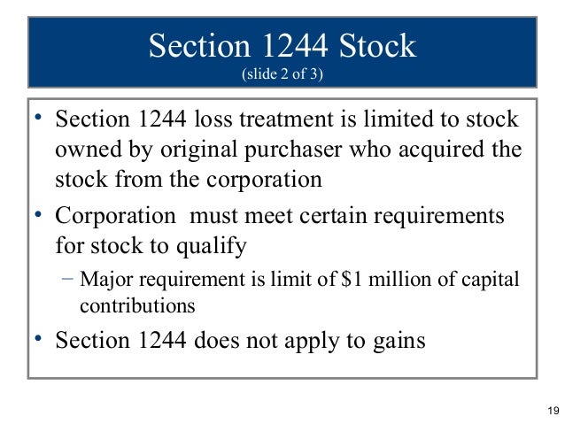 Stock options capital gains treatment