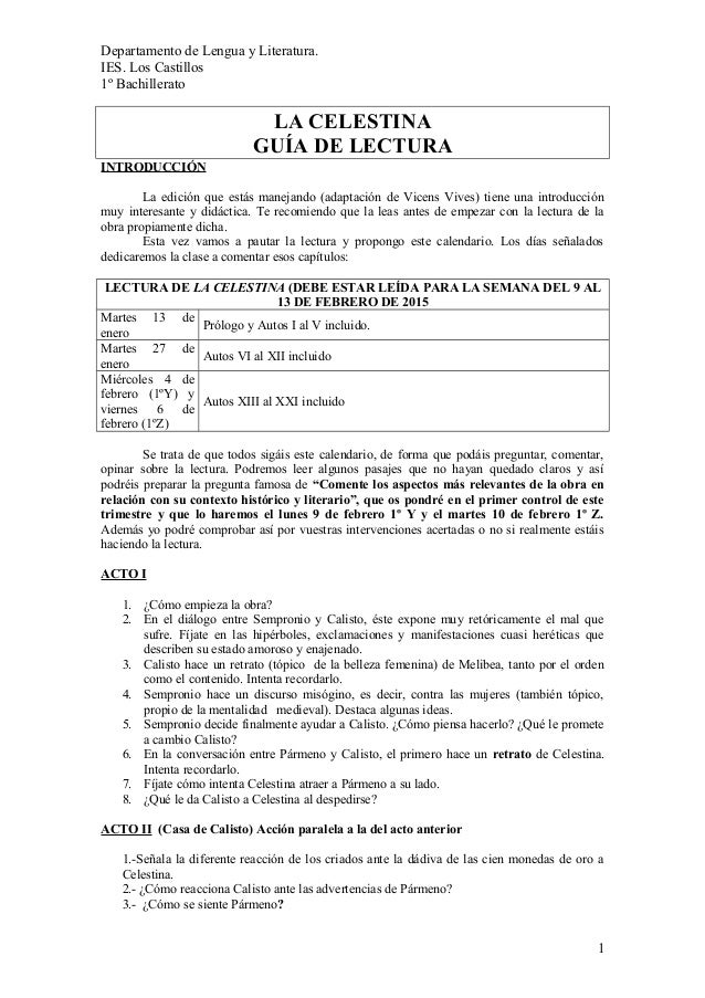 GUIA DE LECTURA guia de lectura: