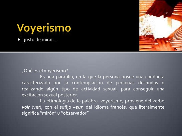 Voyerismo y exhibicionismo