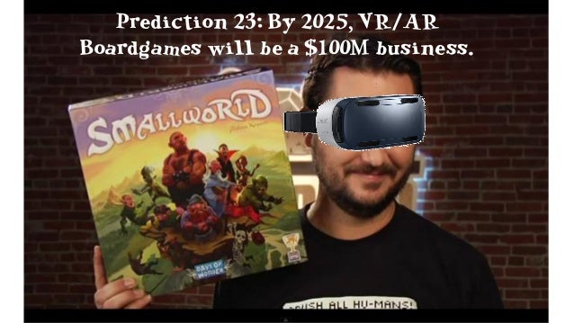 Prediction 26: By 2018, VR Emotes will be
very popular, and have a stupid name.