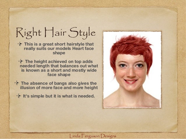 facial shapes and short hair styles