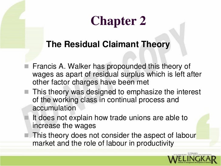 Wages Concepts and Theories