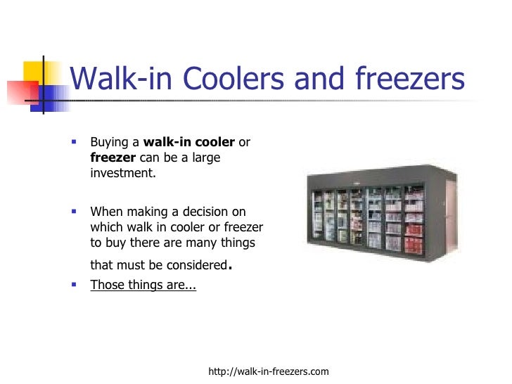 Walk In Coolers And Walk In Freezers