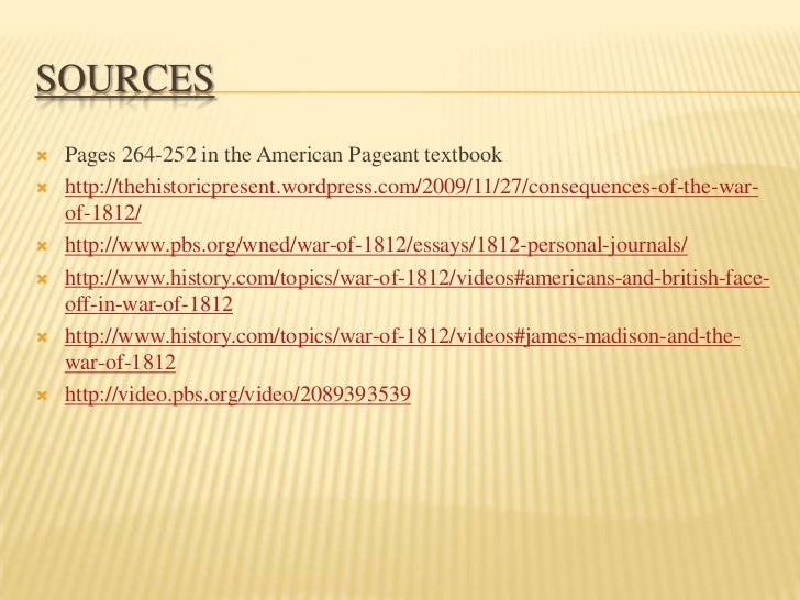 The War Of 1812: Causes And Consequences, 1783-1818 [1967]