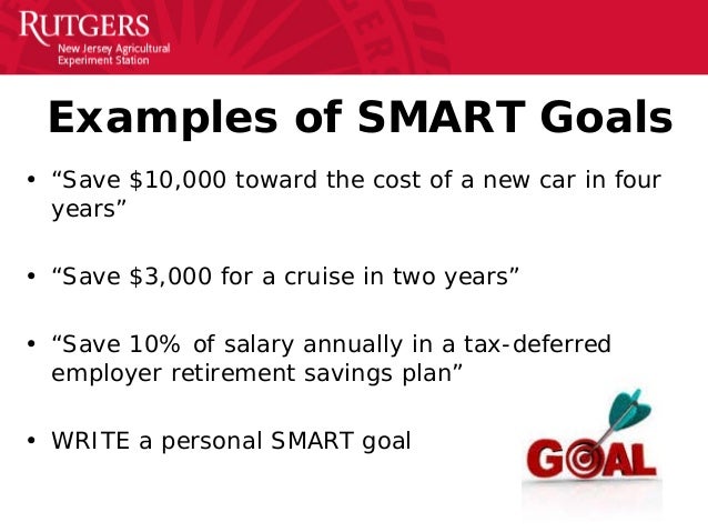 examples of short term goals