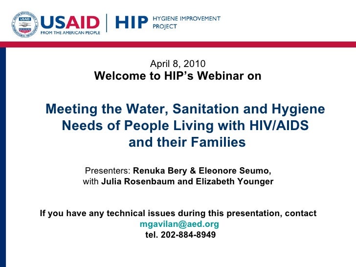 Meeting the Water, Sanitation and Hygiene Needs of People Living with…