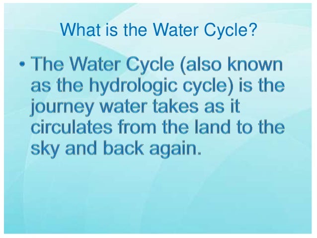 Water Cycle In A Statement 29