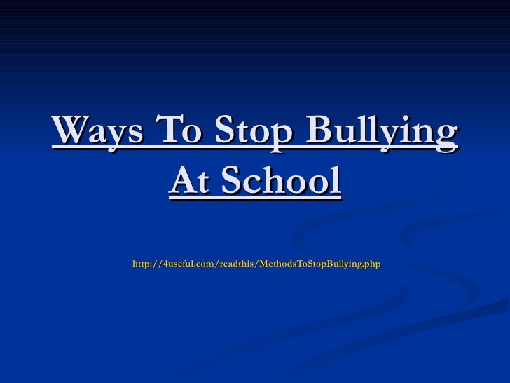 Bullying at schools essay