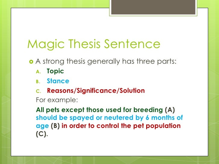 What Is the Difference Between a Thesis Statement & a
