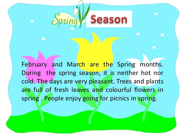 Essay on spring season in pakistan