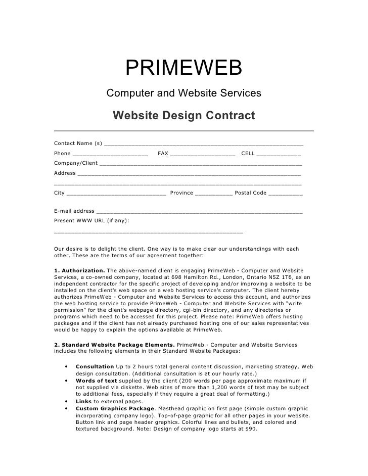 5 Free to Use Freelance Design Contract Templates Graphic design contract sample template