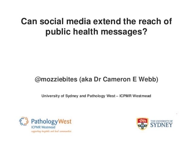 Social Media and Public Health Communications