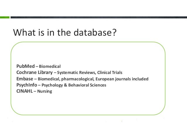 Is a literature search in the Cochrane Library enough when
