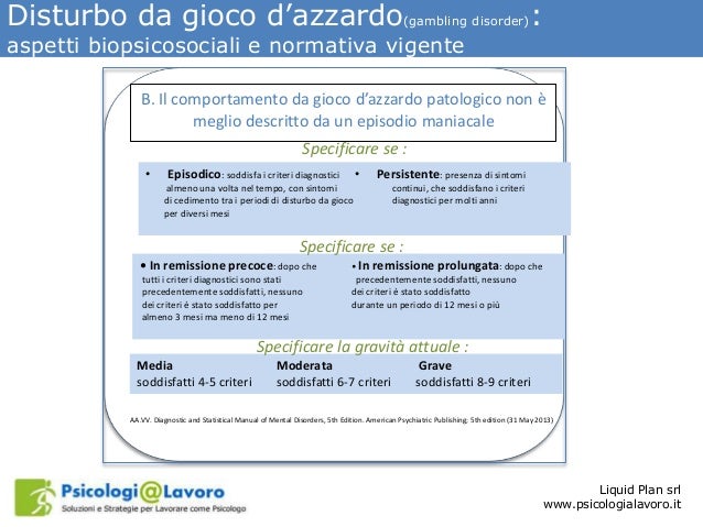 Gambling nel dsm 5