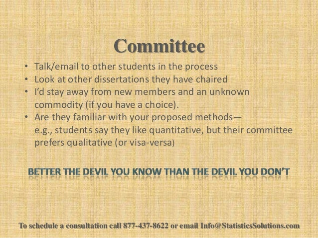 How to ask someone to be on your dissertation committee