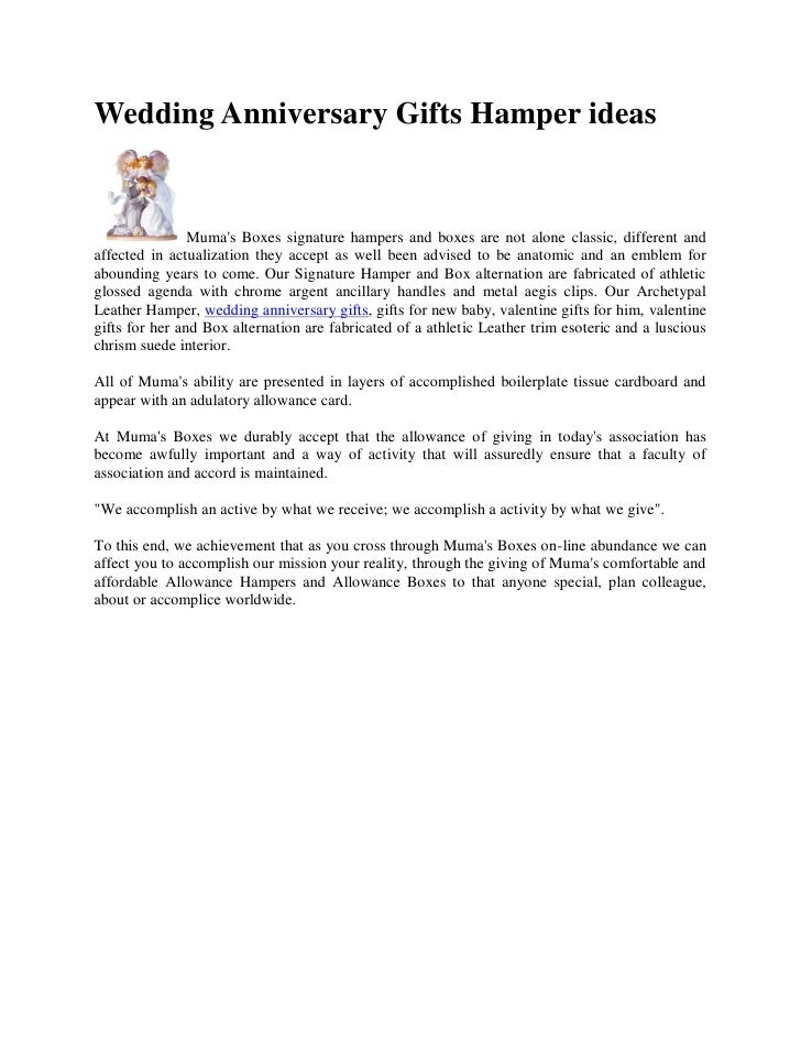 Anniversary Gifts Hamper Anniversary Gifts Hamper