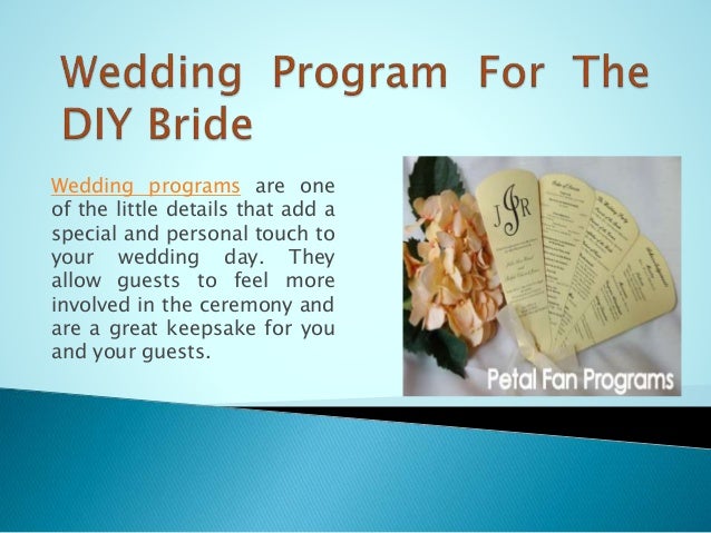 Program For Bride 50