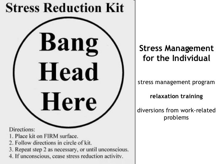 Dissertation project on stress management