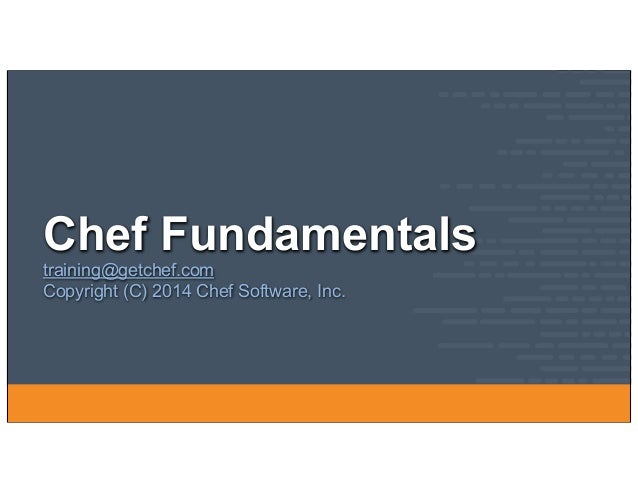 node setup resource and recipes fundamentals webinar chef software