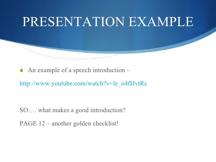 English Public Speaking & Presentation - Week3 Making A Start