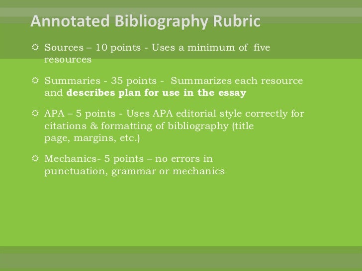 Rubric thesis
