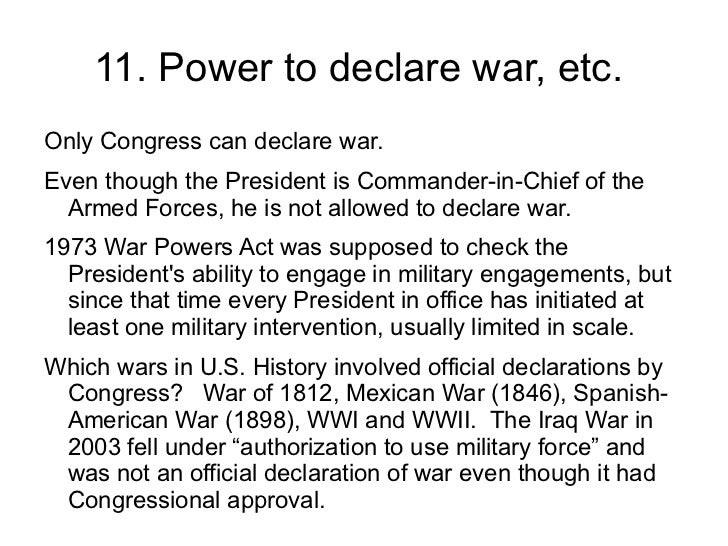 Week 6.2 powers of congress