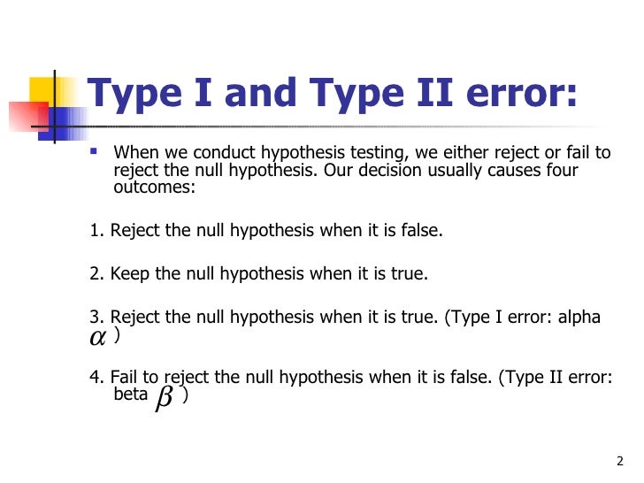 type 1 error type 1 error